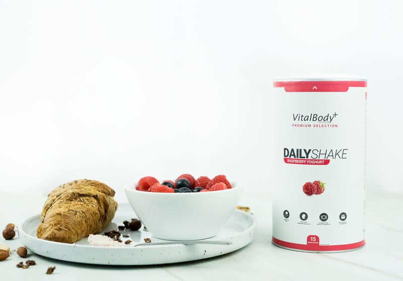 DailyShake - Mahlzeitenersatz von VitalBodyPLUS (Raspberry Joghurt)