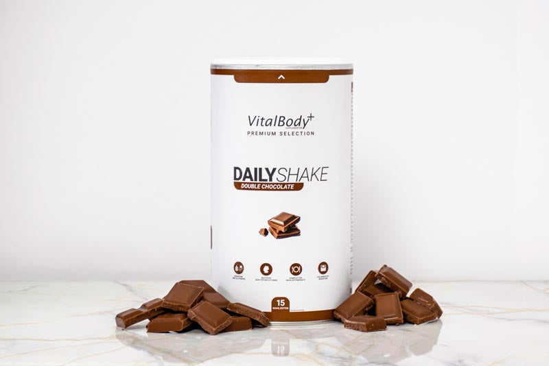 DailyShake - Mahlzeitenersatz von VitalBodyPLUS (Double Chocolate) - Neu